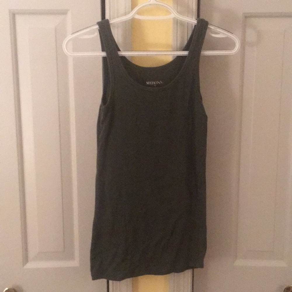 Olive tank top